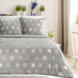 Pościel Flano srebrna 220x200