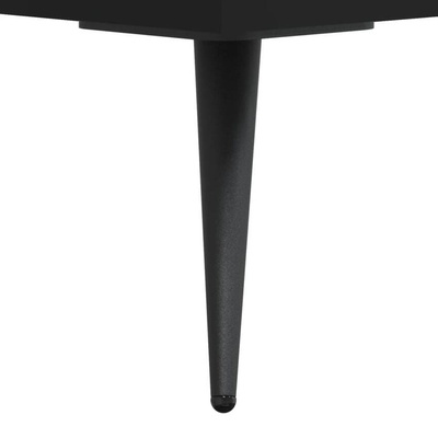 vidaXL Szafka pod TV, czarna, 80x36x50 cm, materiał drewnopochodny