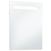 vidaXL Ścienne lustro łazienkowe z LED, 60 x 80 cm model standard