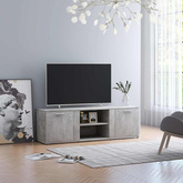 Szafka pod telewizor, szarość betonu, 120x34x37 cm