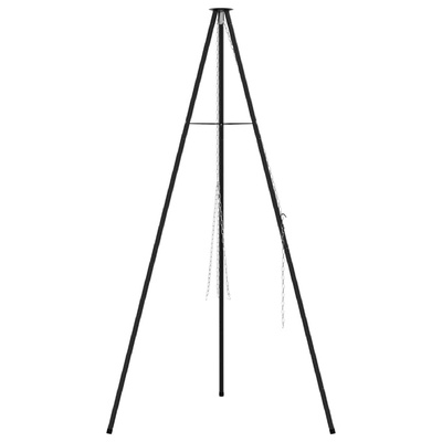Tripod na ognisko Czarny 92 x 92 x 151,5 cm Stal