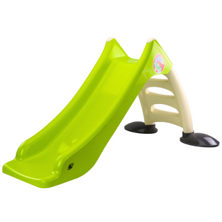 Zjeżdżalnia Ogrodowa dla Dzieci 3-Stopniowa Drabinka Limonkowa 130cm 424