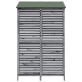 Shed ogrodowy Szary 106 x 56 x 176,5 cm Drewno Świerkowe