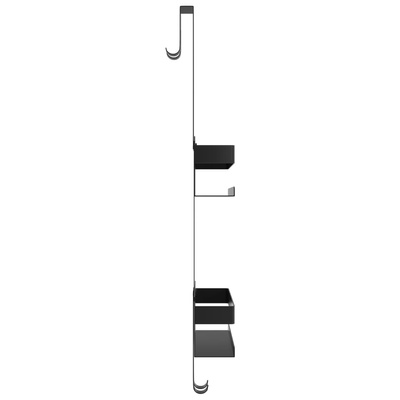 organizer prysznicowy, czarny mat, stal nierdzewna 304 Wiszący