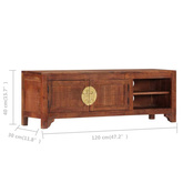 vidaXL Szafka pod TV, 120x30x40 cm, lite drewno akacjowe