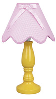 Lampka stołowa nocna ceramiczna żółto-różowa E27 Lola 41-84354
