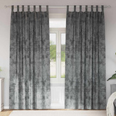 Zasłony z weluru z zasłonami 2 pcs Szary 225 x 140 cm Aksamit