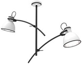 Lampa sufitowa biało-czarna regulowana 2x60W Zumba Candellux 32-72054