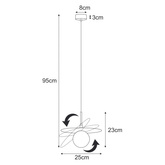 Lampa wisząca K-5381 z serii FERMI