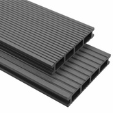 Deska Tarasowa 6 pcs Szary Kompozyt drewniano-plastikowy