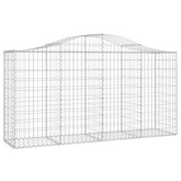 Kosze gabionowe, 8 szt, 200x50x100/120 cm, galwanizowane żelazo