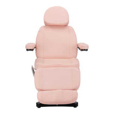 Elektryczny fotel kosmetyczny SILLON CLASSIC 3 silniki różowo czarny 150221