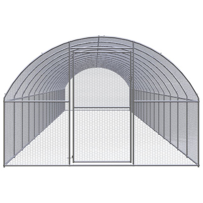 Klatka zewnętrzna dla kurcząt, 3x16x2 m, stal galwanizowana
