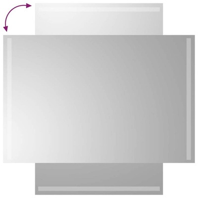 Lustro łazienkowe z LED, 60x90 cm vidaXL