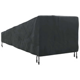 Pokrowiec na meble ogrodowe 203 x 81 x 63 cm Prostokątny Czarny
