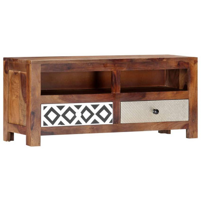 vidaXL Szafka pod TV, 90 x 30 x 40 cm, lite drewno sheesham