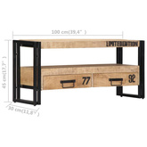vidaXL Szafka pod TV, 100x30x45 cm, lite drewno mango