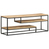 vidaXL Szafka pod TV, 130x30x45 cm, surowe drewno mango