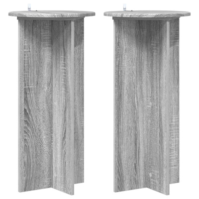 Stojak na rośliny 2 pcs Szary Sonoma 40 x 40 x 80 cm