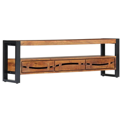 vidaXL Szafka pod TV, 140 x 30 x 45 cm, lite drewno akacjowe