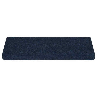 Maty na schody samoprzylepne 15 szt. 65x21x4 cm Granatowe prostokątne krawędzie