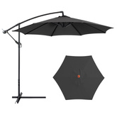 Parasol Ogrodowy Boczny Z Regulacją Pochyłu  350 x 250cm Antracyt