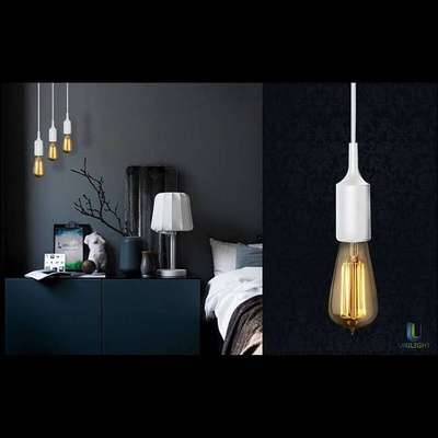 OPRAWA SILIKONOWA LAMPA WISZĄCA LOFT CZARNA E27 1M