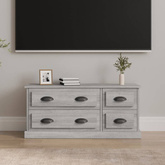Szafka pod TV, szary dąb sonoma, 100x35,5x45 cm vidaXL