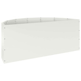 Donica Biały 90 x 45 x 35 cm Stal