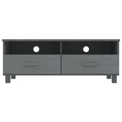 vidaXL Szafka pod TV HAMAR, ciemnoszara, 106x40x40 cm, drewno sosnowe