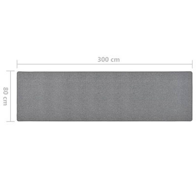 vidaXL Dywanik, ciemnoszary, 80x300 cm