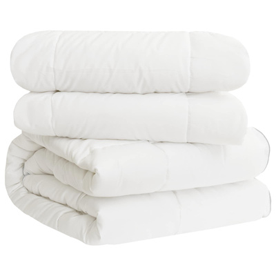 Kołdra na cały rok Biały 135 x 200 cm Włókno bambusowe