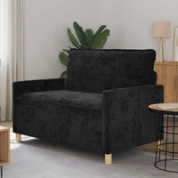 Sofa Czarny 126 x 81 x 87,5 cm Poliester