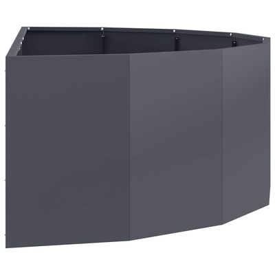 Donica Antracyt 120 x 60 x 35 cm Stal