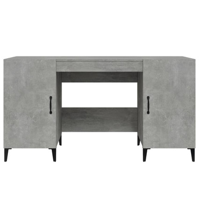 vidaXL Biurko, szarość betonu, 140x50x75 cm, materiał drewnopochodny wariant 7