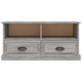 vidaXL Szafka pod TV, szary dąb sonoma, 93x35,5x45 cm