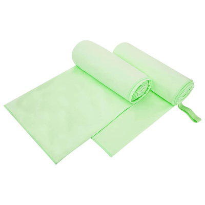 Ręczniki Sportowe 2 pcs Zielony 200 x 100 cm