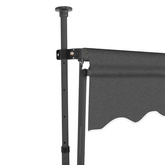 Ręcznie zwijana markiza z LED, 350 cm, antracytowa