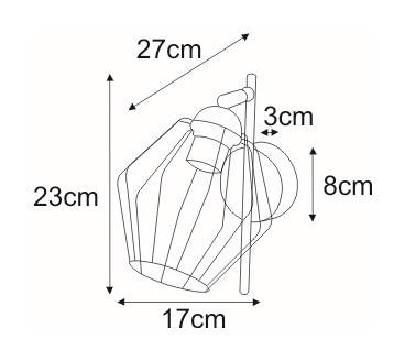 Kinkiet K-3772 z serii BENET KAJA