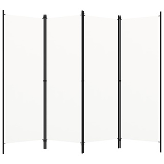 Parawan 4-panelowy, biały, 200 x 180 cm