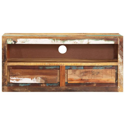 vidaXL Szafka pod TV, 88x30x40 cm, lite drewno z odzysku