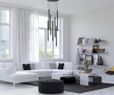 Lampa wisząca Ultrathin czarna 7