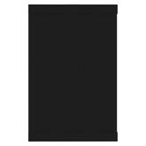 Półki ścienne kostki, 4 szt., czarne, 60x15x23 cm