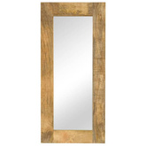 vidaXL Lustro z ramą z litego drewna mango, 50 x 110 cm
