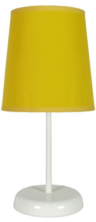 Lampka nocna Gala żółta klasyczna z abażurem E14 Candellux