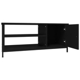 vidaXL Szafka pod TV, czarna, 100x40x45 cm, materiał drewnopochodny