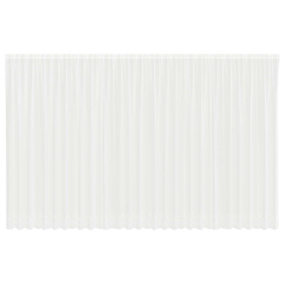 Firanka Koronkowa z zasłonami Biały 300 x 750 cm Poliester