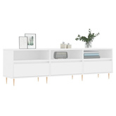 vidaXL Szafka pod TV, biała, 150x30x44,5 cm, materiał drewnopochodny