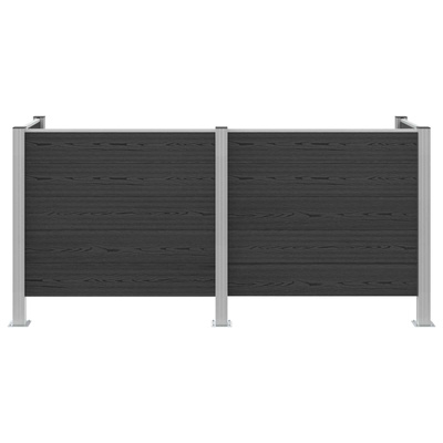 Ogrodzenie na Kosz na Śmieci Szary 237 x 85 x 115 cm