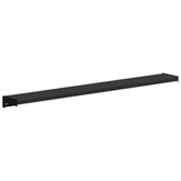 Parapet okienny Czarny z rysunkiem drewna 100 x 10 x 4,5 cm PVC